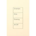 HomeWorks Palladiom Rectangle Keypad - HQWT-U-P4W-BE