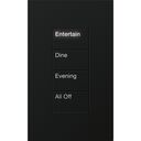 HomeWorks Palladiom Rectangle Keypad - HQWT-U-P4W-BL