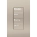 HomeWorks Palladiom Rectangle Keypad - HQWT-U-P4W-BN