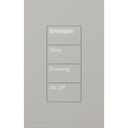 HomeWorks Palladiom Rectangle Keypad - HQWT-U-P4W-GR