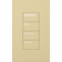 HomeWorks Palladiom Rectangle Keypad - HQWT-U-P4W-IV