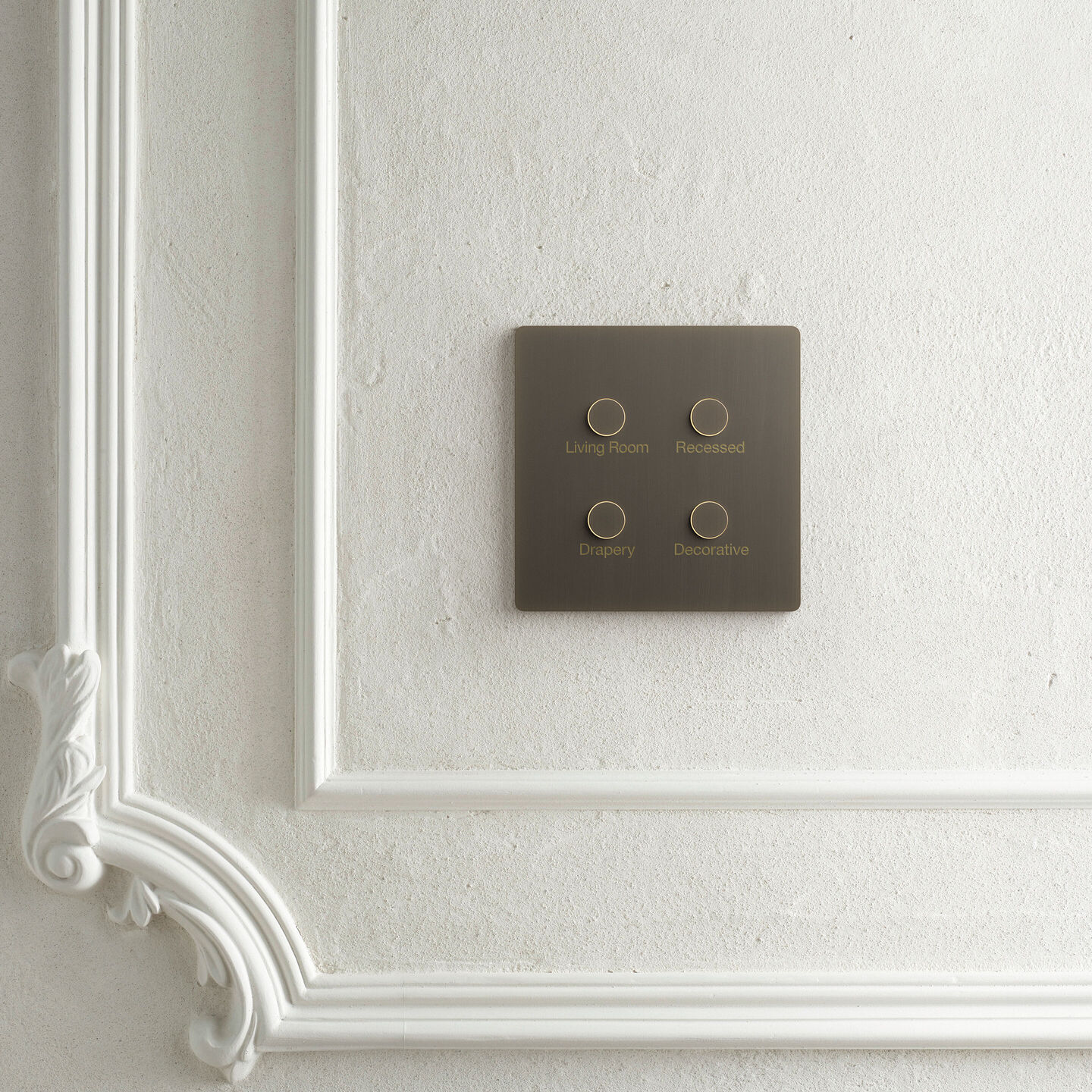 Alisse Square Keypad (1-2 Column) - HW-QS-B-S1-AWH