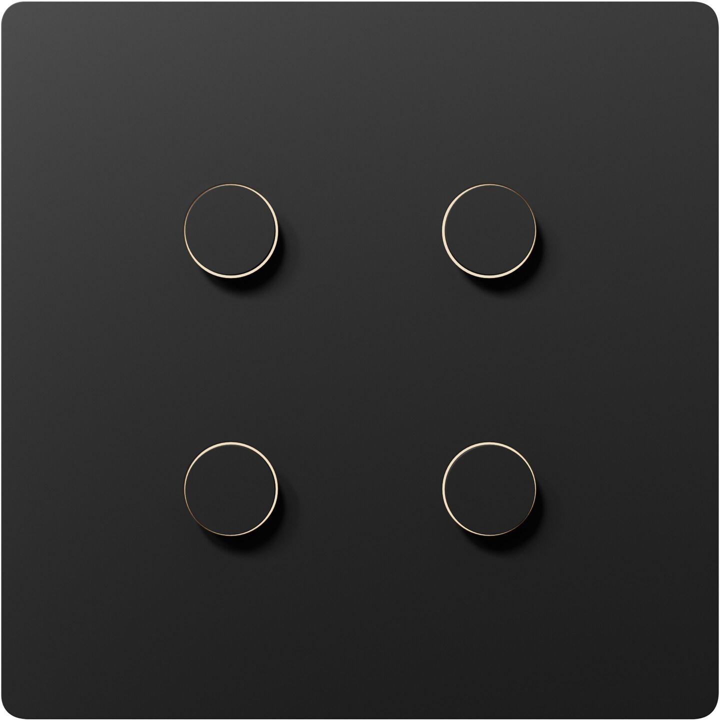 Alisse Square Keypad (1-2 Column) - HW-QS-B-S1-BL