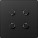 Alisse Square Keypad (1-2 Column) - HW-QS-B-S1-BL