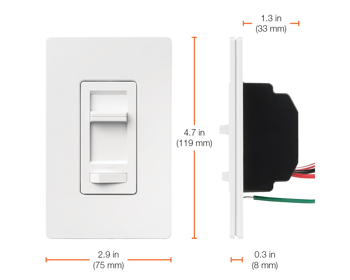 Lumea LED+ Dimmer - Dimensions