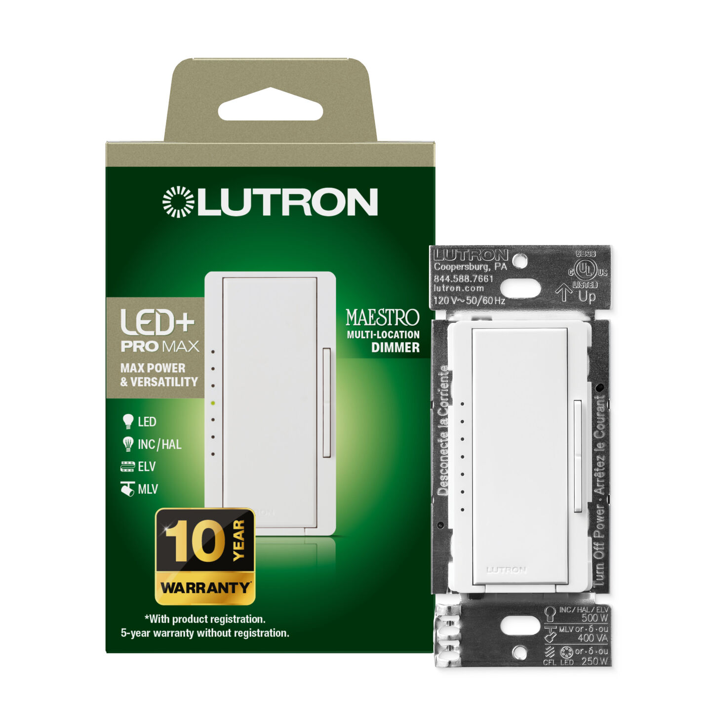 Maestro LED+ Pro Max Dimmer - MA-PRO-TP