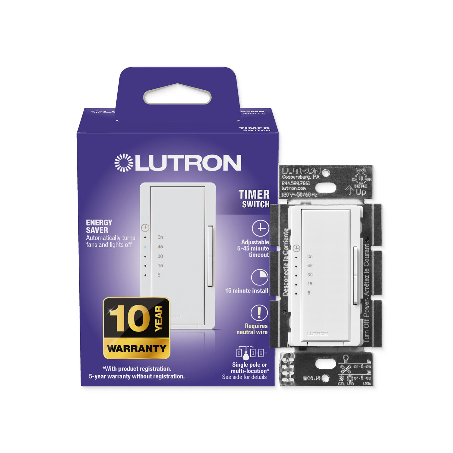 Timer Switch - MA-T51MNB-WH