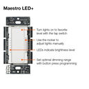 Maestro LED+ Dimmer - MACL-153M-WH