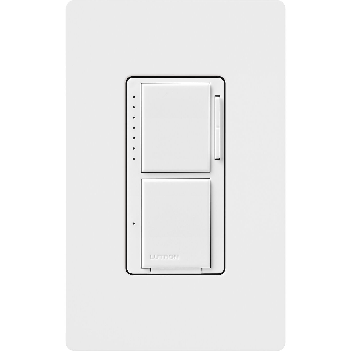 Maestro LED+ Dual Dimmer and Switch - MACL-L3S25-WH