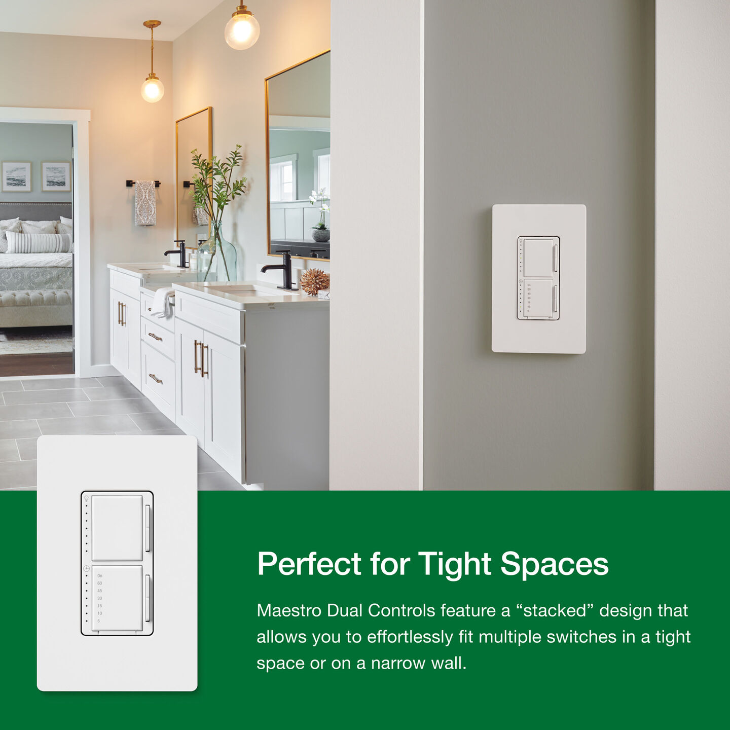 Dimmer & Timer Dual Switch (Extended Timer) - MACL-L3T251-HT