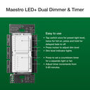 Dimmer & Timer Dual Switch (Extended Timer) - MACL-L3T251-HT