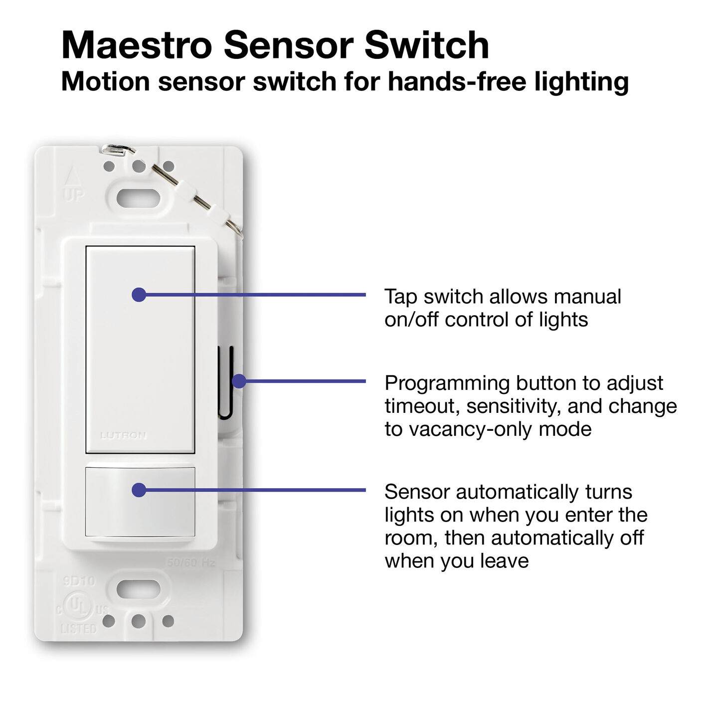 Maestro Motion Sensor Switch (2A) - MS-OPS2-BR