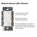Maestro LED+ Motion Sensor Dimmer (Vacancy) - MSCL-VP153M-GR