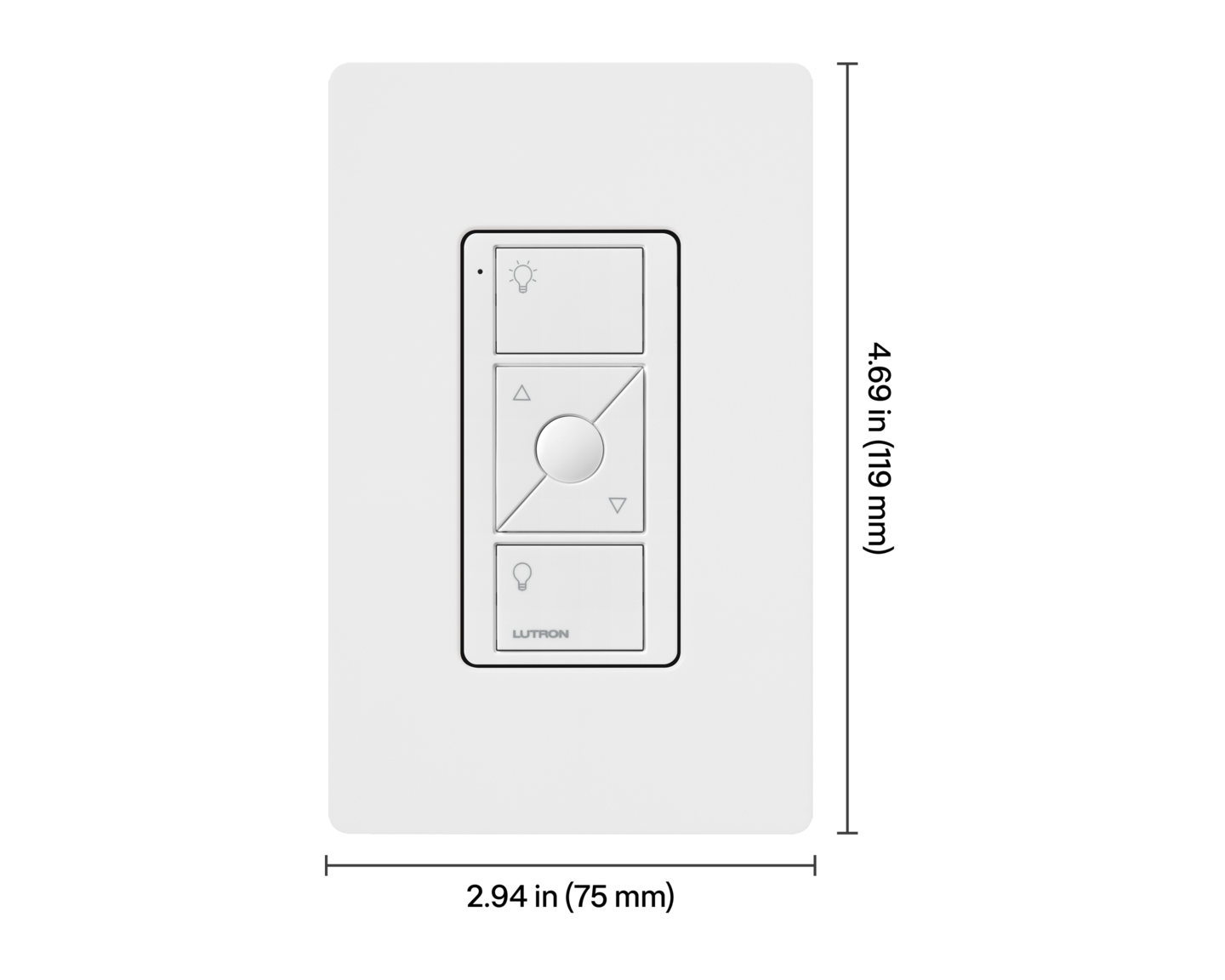 2/3 Button Low-Voltage Wired - Dimensions