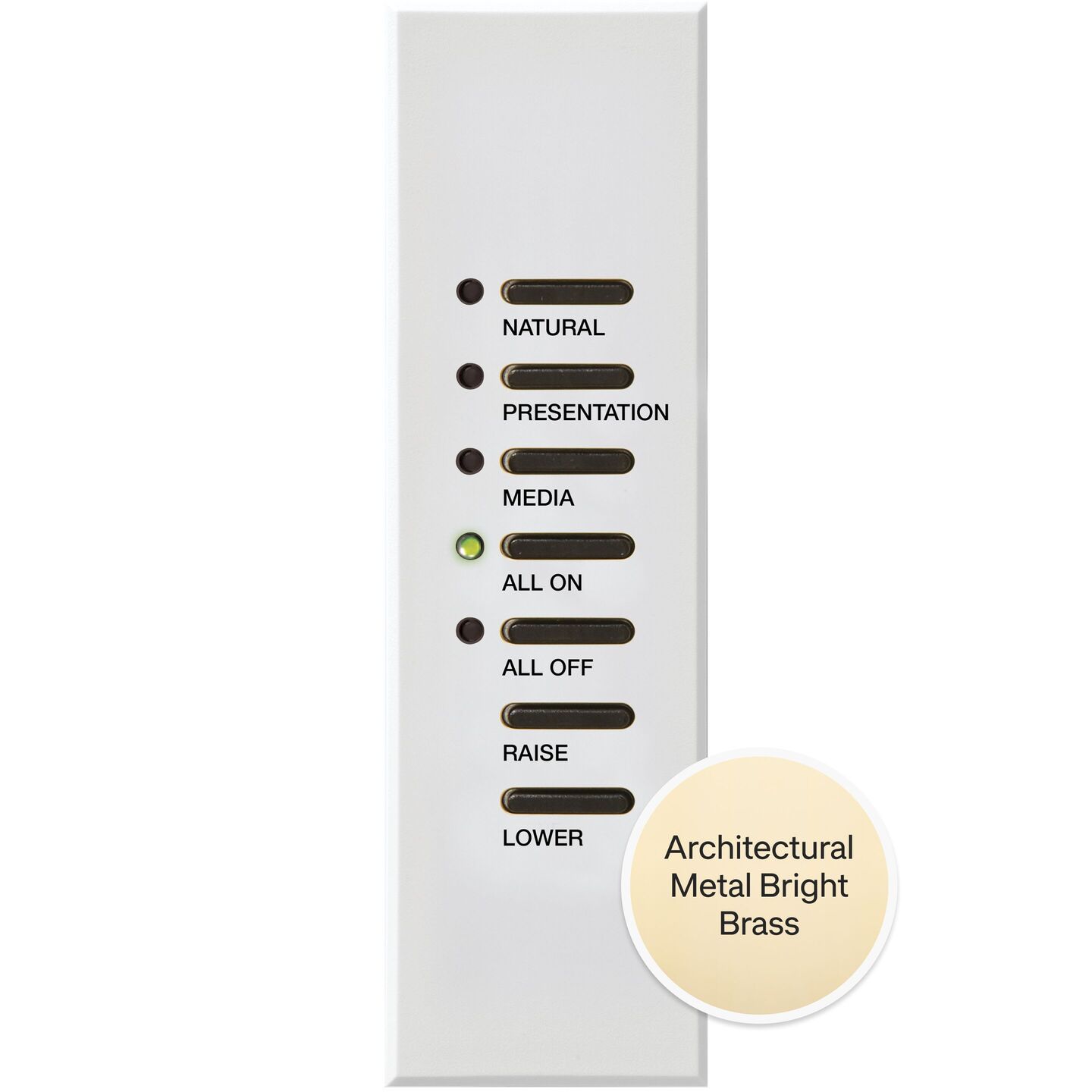 Athena/myRoom XC Architrave Narrow Keypad - QSWA-KP5-DN-BB