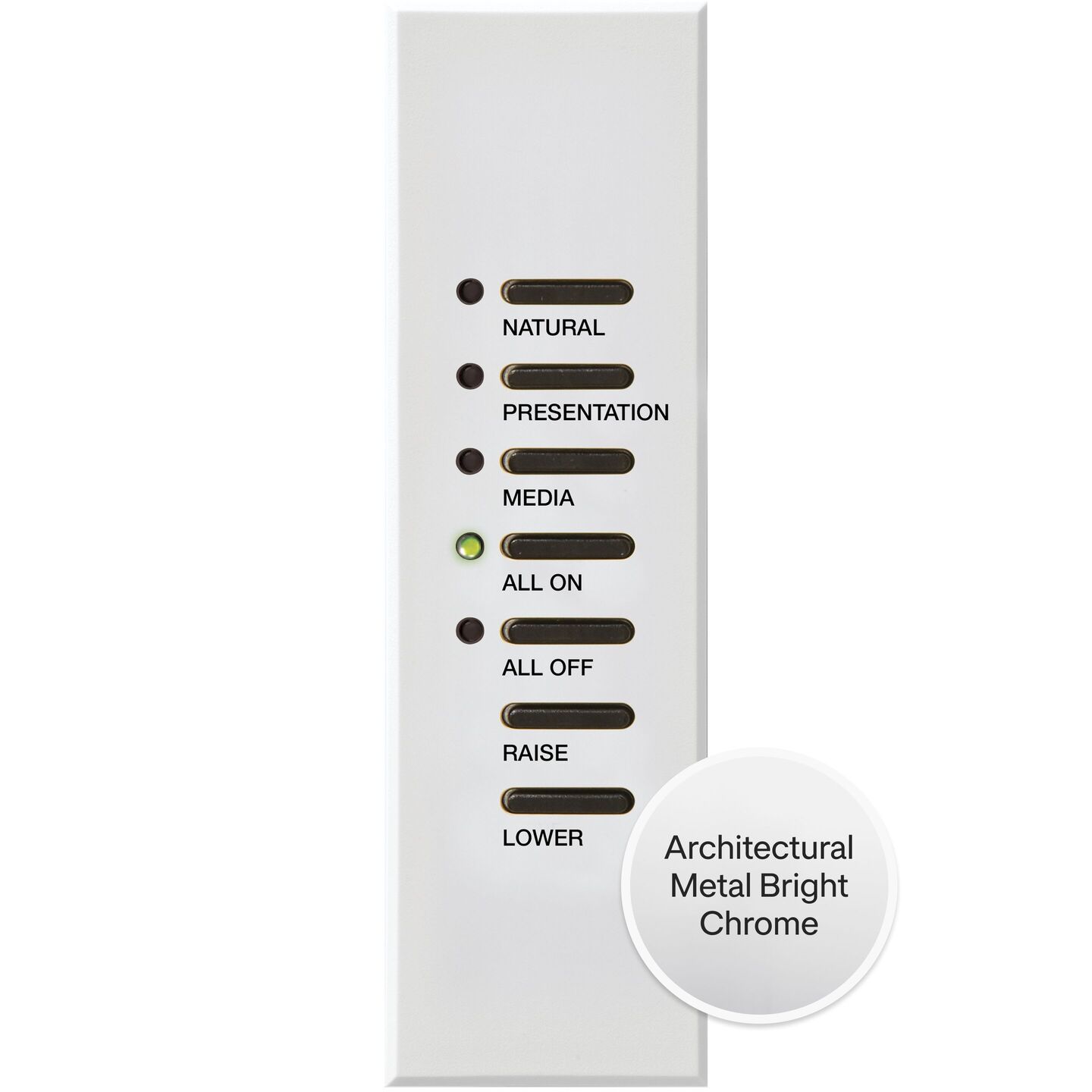 Athena/myRoom XC Architrave Narrow Keypad - QSWA-KP5-DN-BC