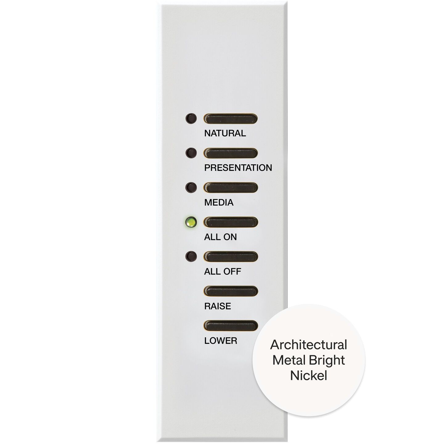 Athena/myRoom XC Architrave Narrow Keypad - QSWA-KP5-DN-BN
