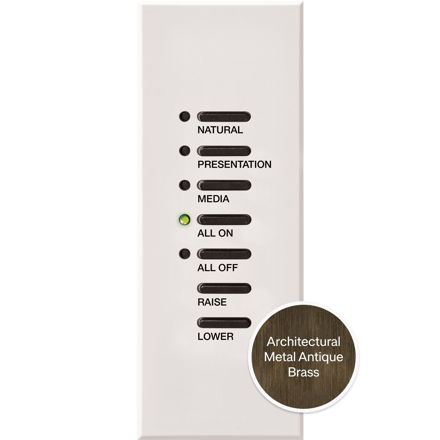 Athena/myRoom XC Architrave Keypad - QSWA-KP5-DW-QB