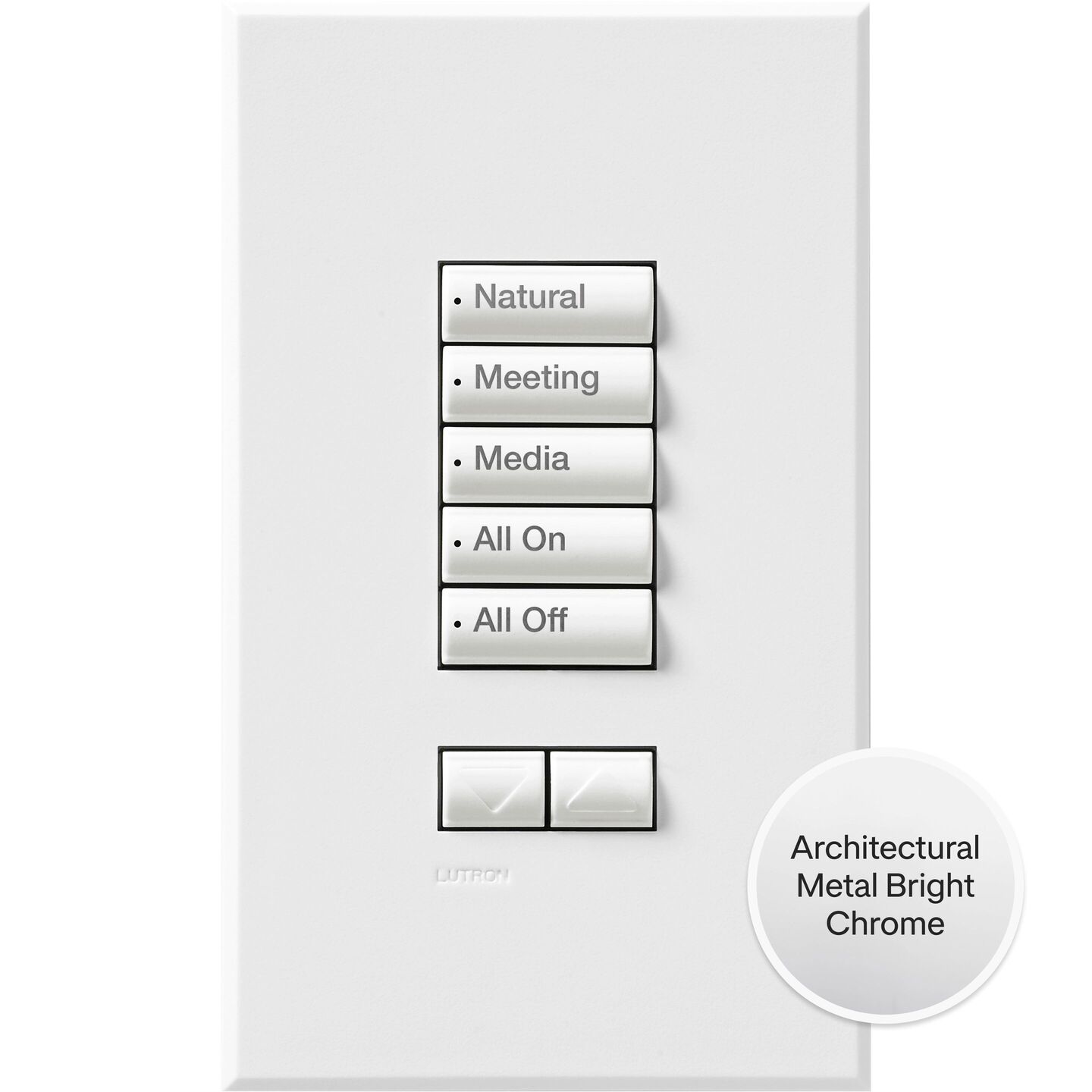 Athena/myRoom XC seeTouch Low Voltage Wired Keypad - QSWS2-5BRLI-BC