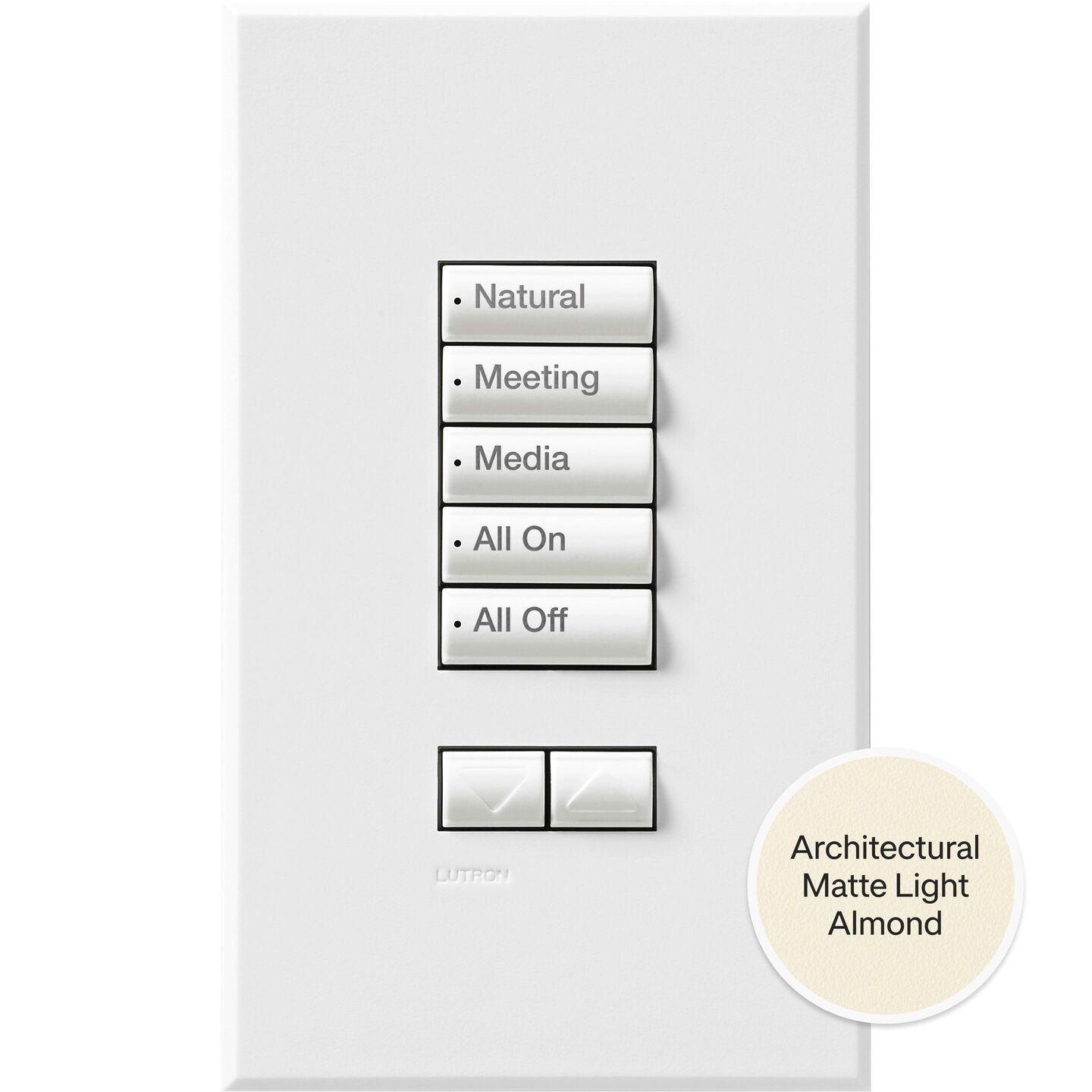 Athena/myRoom XC seeTouch Low Voltage Wired Keypad - QSWS2-5BRLI-LA
