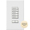 Athena/myRoom XC seeTouch Low Voltage Wired Keypad - QSWS2-5BRLI-BB