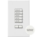 Athena/myRoom XC seeTouch Low Voltage Wired Keypad - QSWS2-5BRLI-WH