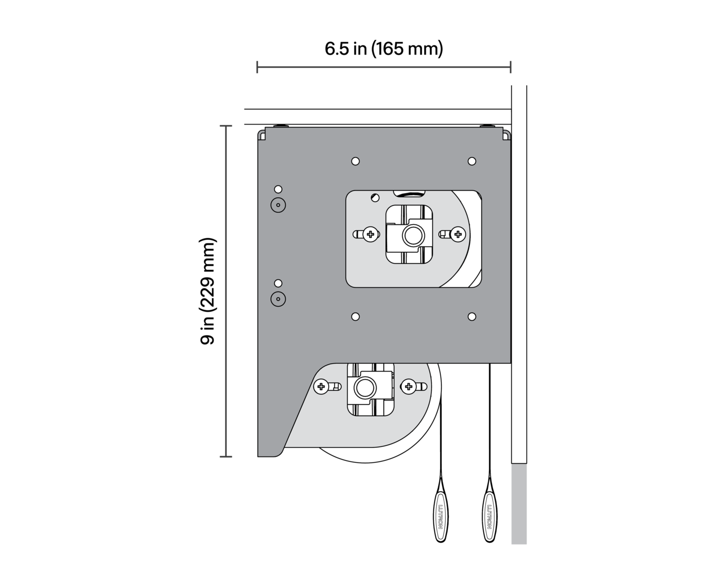 Sivoia Roller 100 Shades – Dual Pocket, 7" x 11" - Dimensions