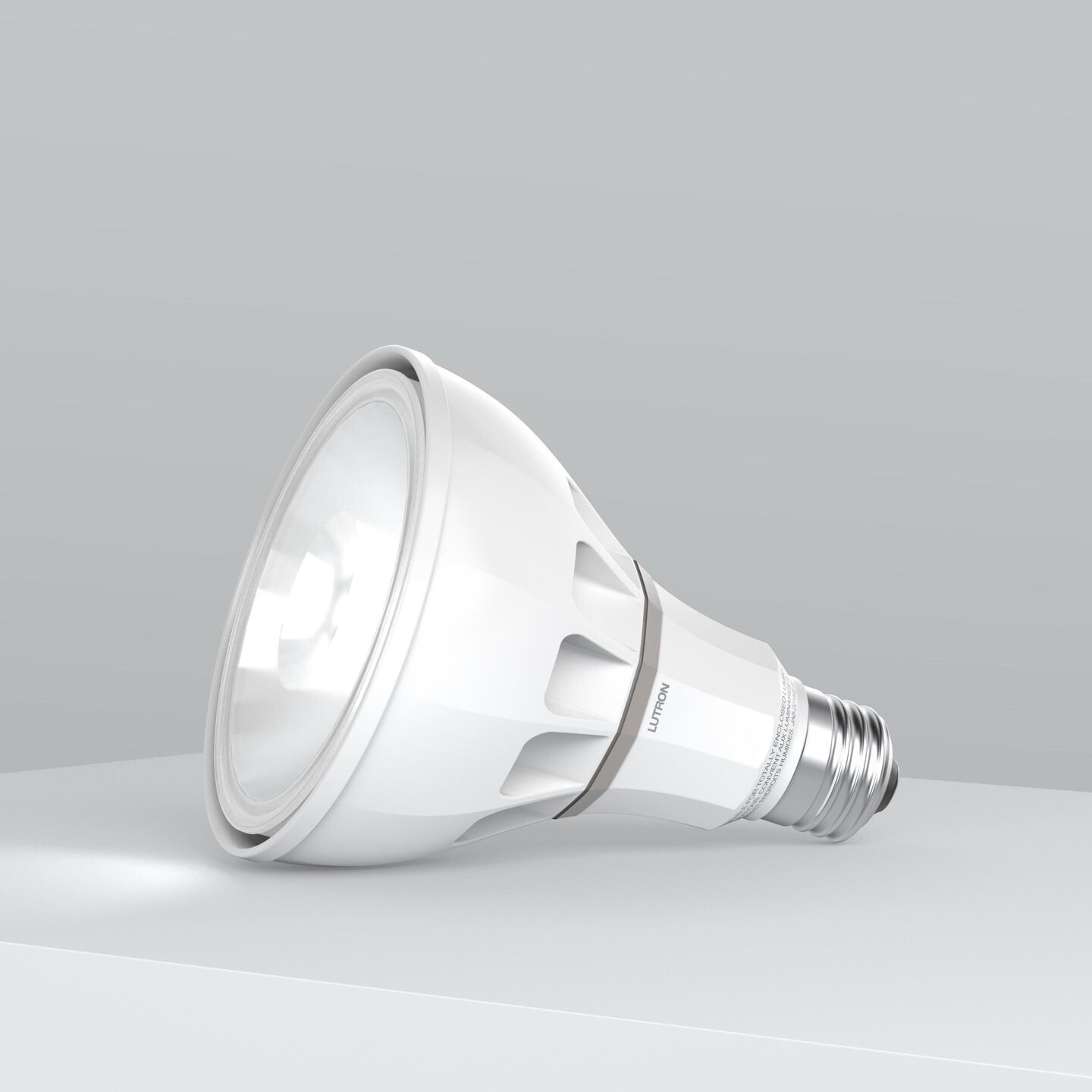 Rania S30 PAR Lamp with white trim and E26 base plinth