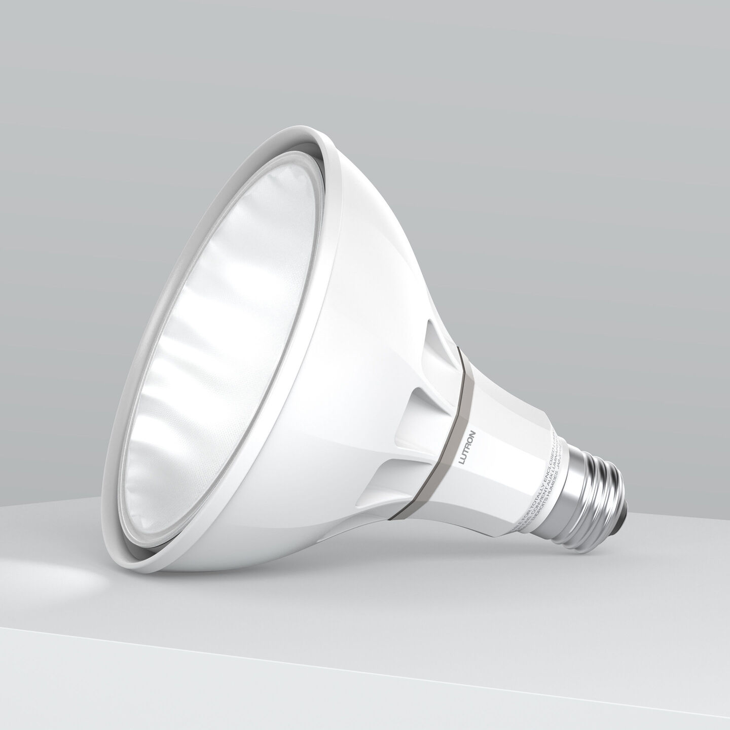 Rania S38 PAR Lamp with white trim and E26 base plinth