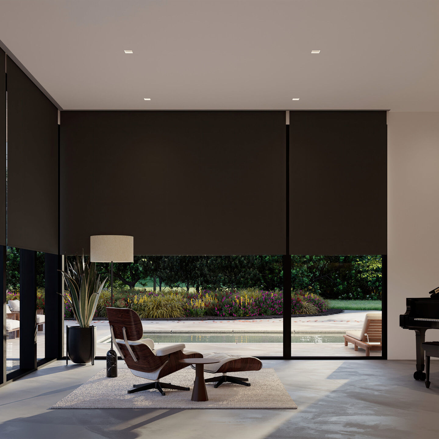 Sivoia Roller 100 Shades – Dual Pocket, 7" x 11" - sivoia-100-recessed-dual-7x11-wired-roller-shades