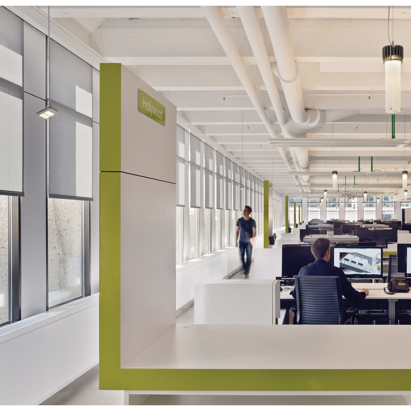 Sivoia Roller 300 Shades – Metal Fascia, 4" - sivoia-300-metal-fascia-4-wired-roller-shades