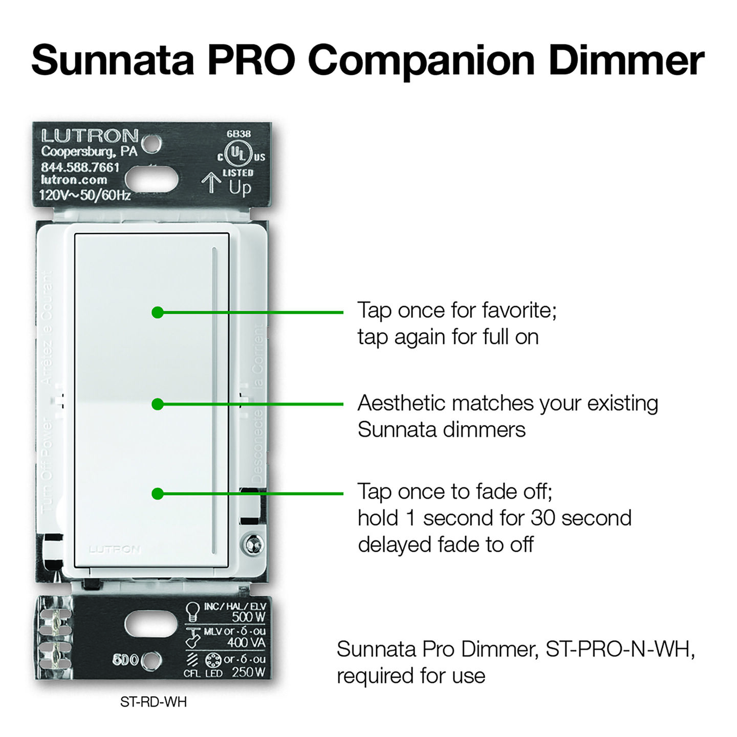 Sunnata Companion Dimmer - ST-RD-MI