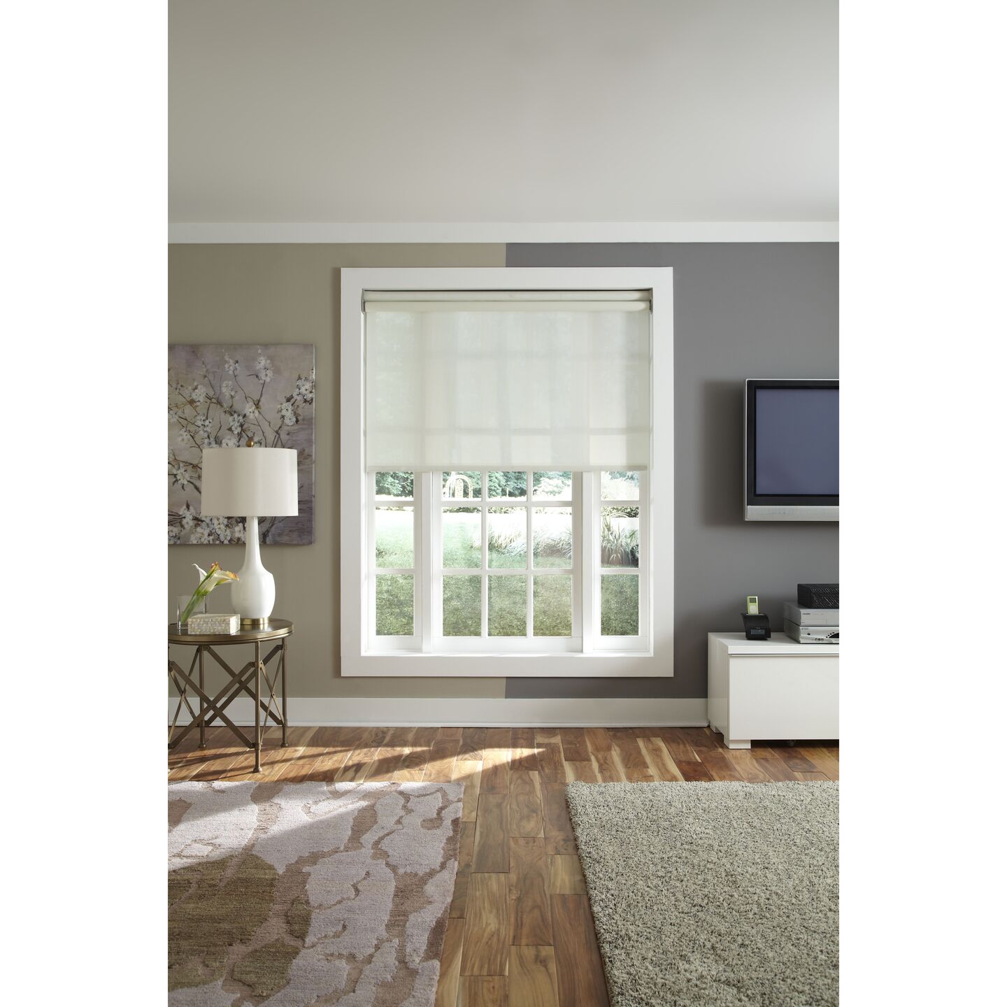 Triathlon Roller Shades - Exposed Headrail, Battery Powered - triathlon-headrail-no-fascia-wire-free-roller-shades