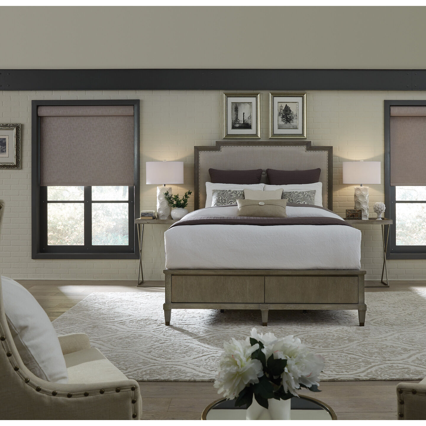 Triathlon Roller Shades - Fabric-Wrapped Fascia, Battery Powered - triathlon-fabric-wrapped-fascia-wire-free-roller-shades