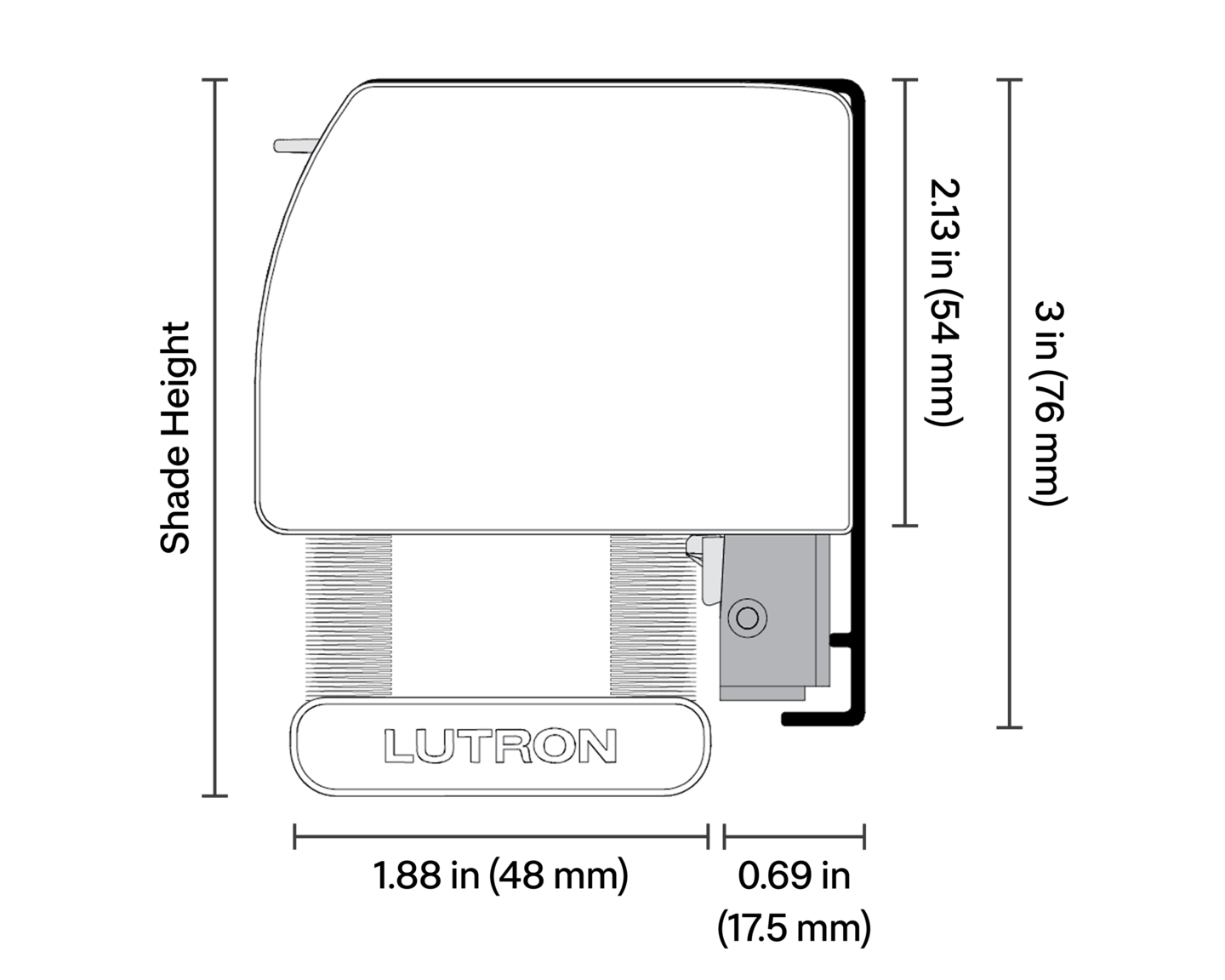 Triathlon Wire-Free Honeycomb Shades – Standard 9/16” Cell - Dimensions