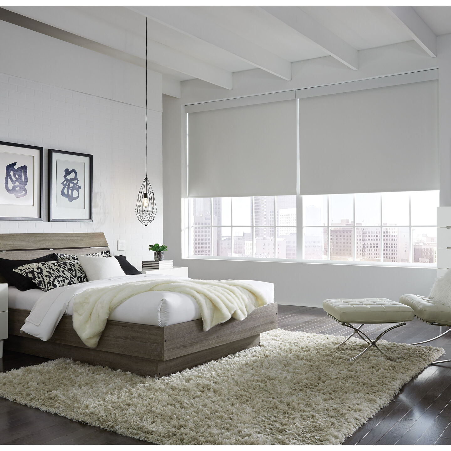 Triathlon Roller Shades - Metal Fascia, Cordless Manual - triathlon-metal-fascia-manual-roller-shades